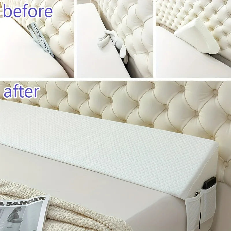 Bed Wedge Pillow Adjustable 0-7" Gap Filler