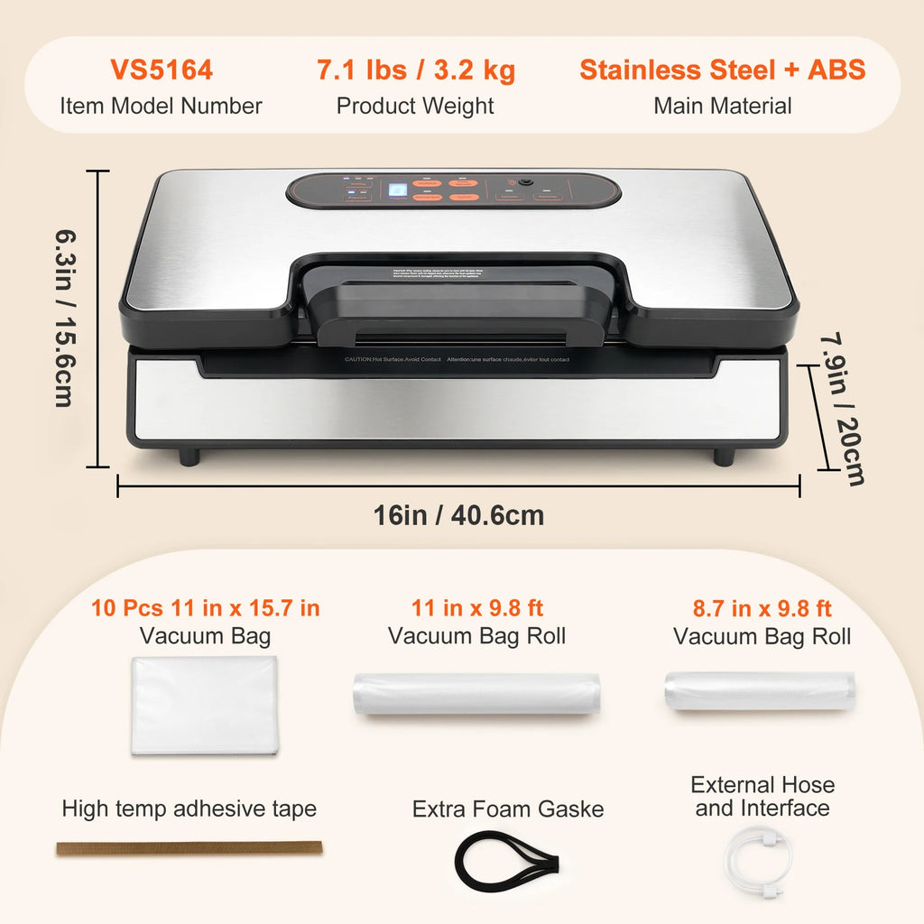 90Kpa 130W Vacuum Sealer