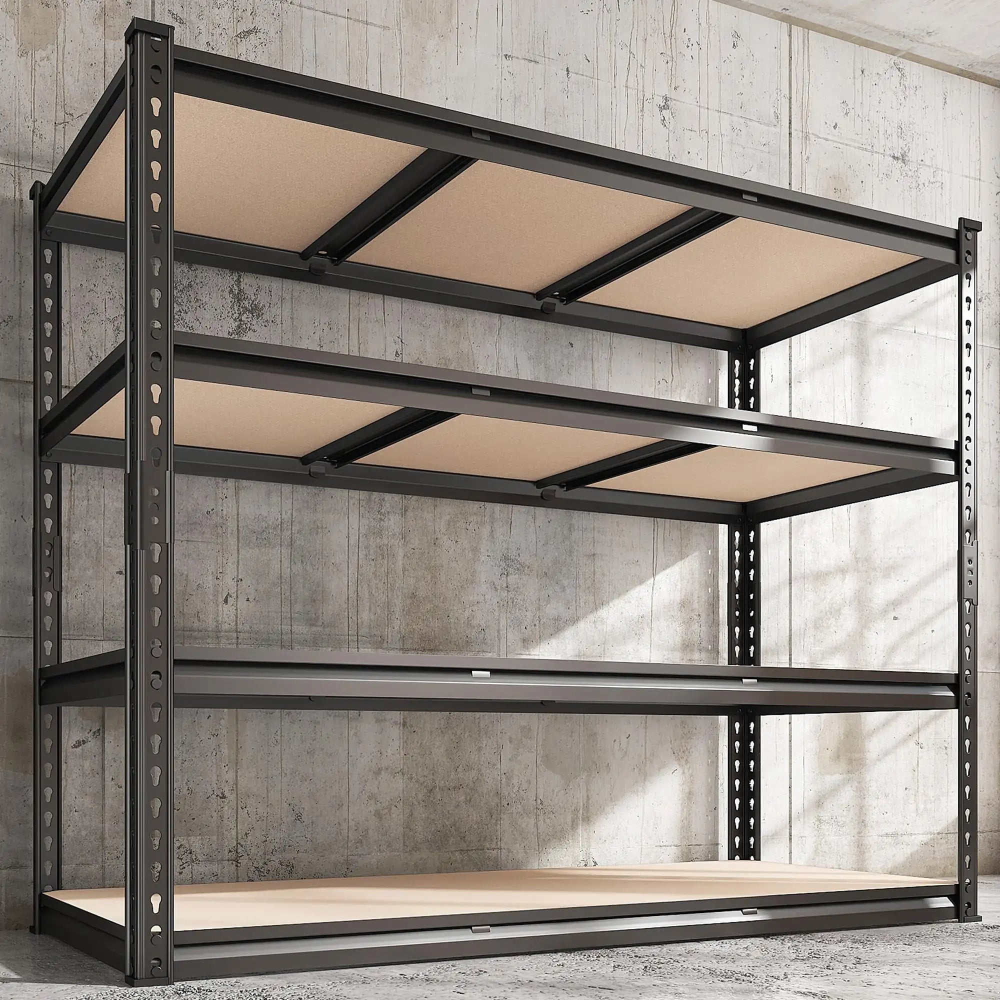 Adjustable Garage Storage Industrial Shelf,48"W x 24"D x 72"H