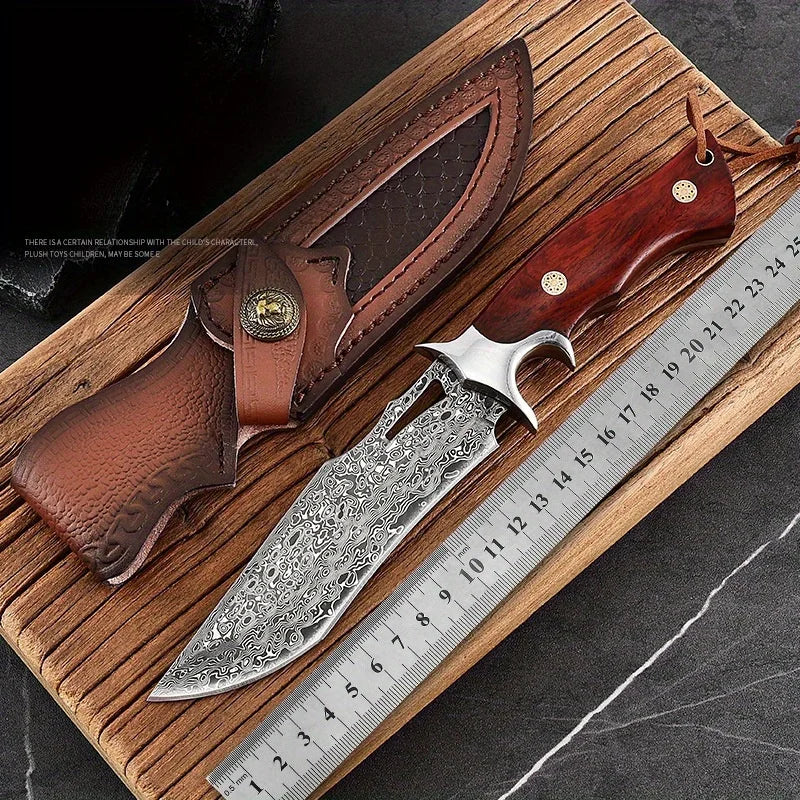 Damascus handmade forged knife