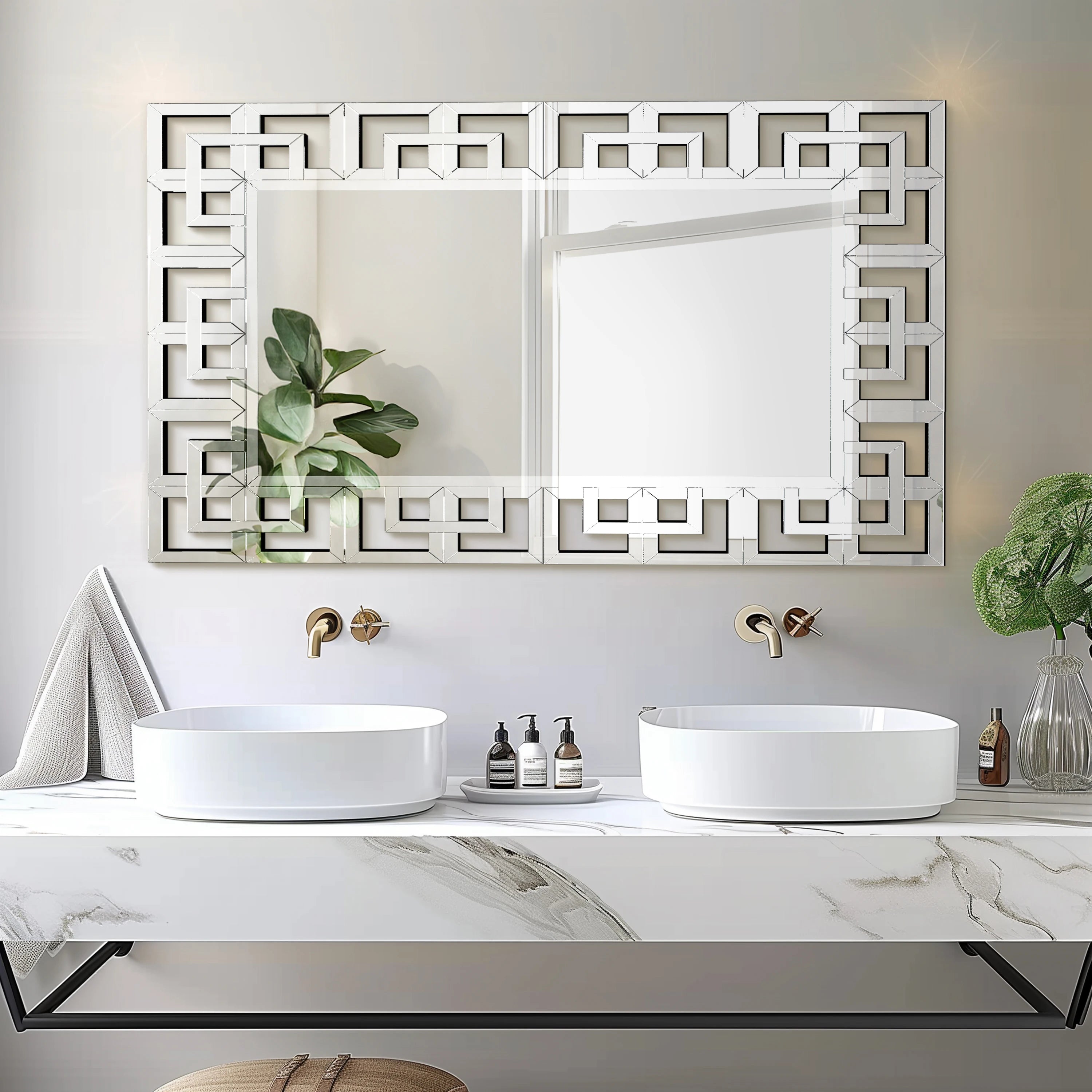 Beveled Glass Edge, Wall Accent Mirror