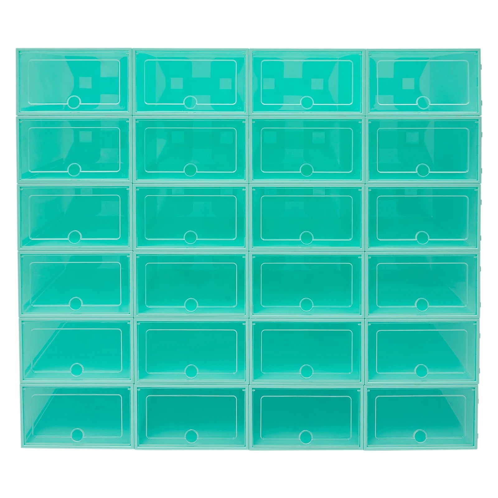 24Pcs Shoe Organizer Boxes Stackable