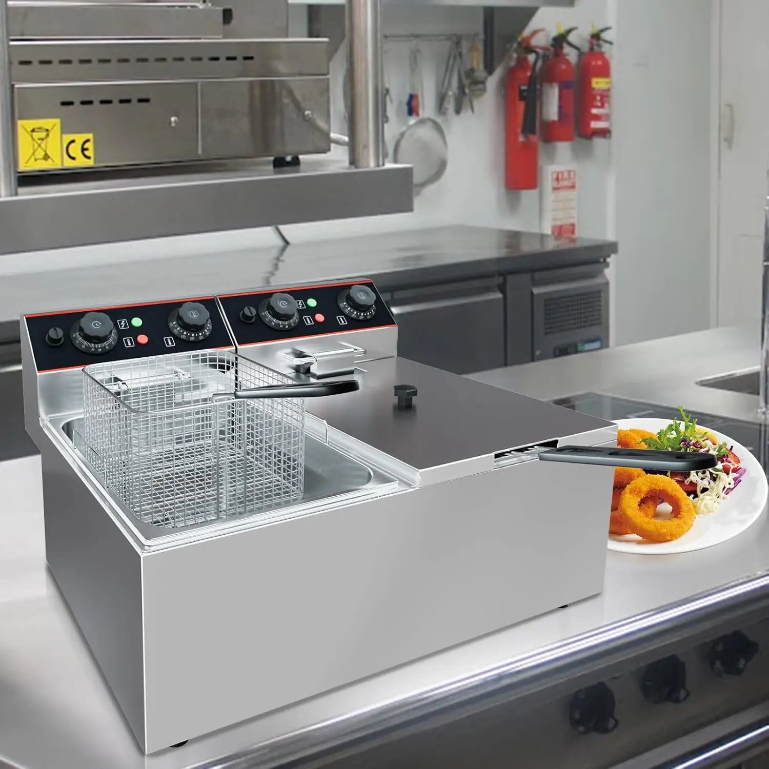 Commercial Electric Deep Fryer with Baskets