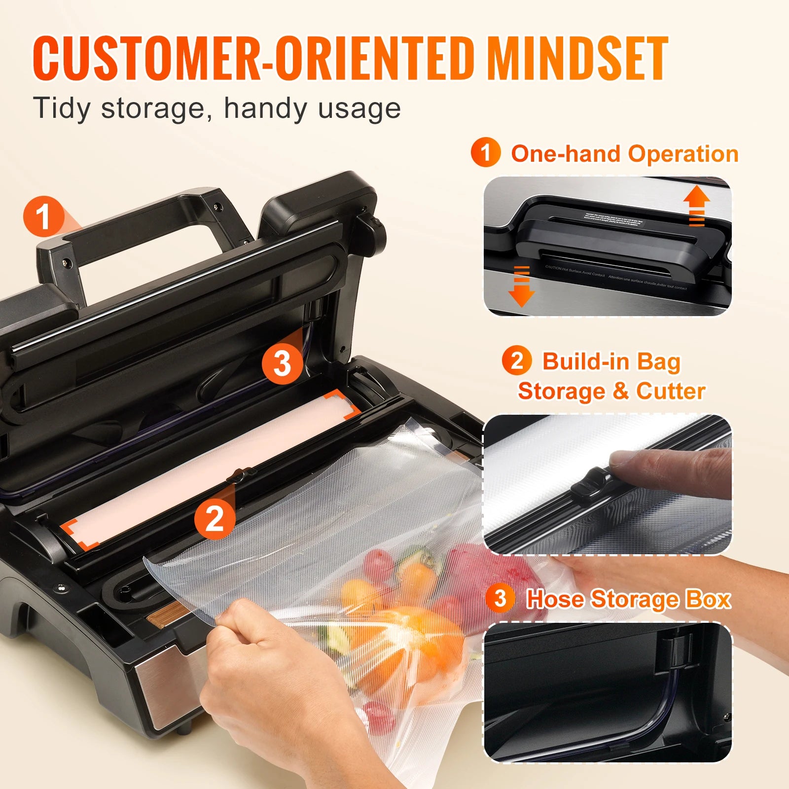 90Kpa 130W Vacuum Sealer