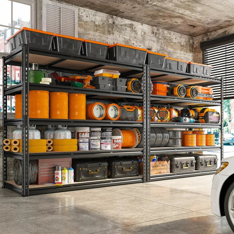 Adjustable Garage Storage Industrial Shelf,48"W x 24"D x 72"H