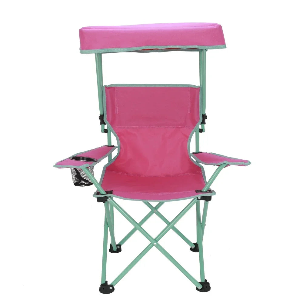 Kids Canopy Camp Chair 125lb Capacity