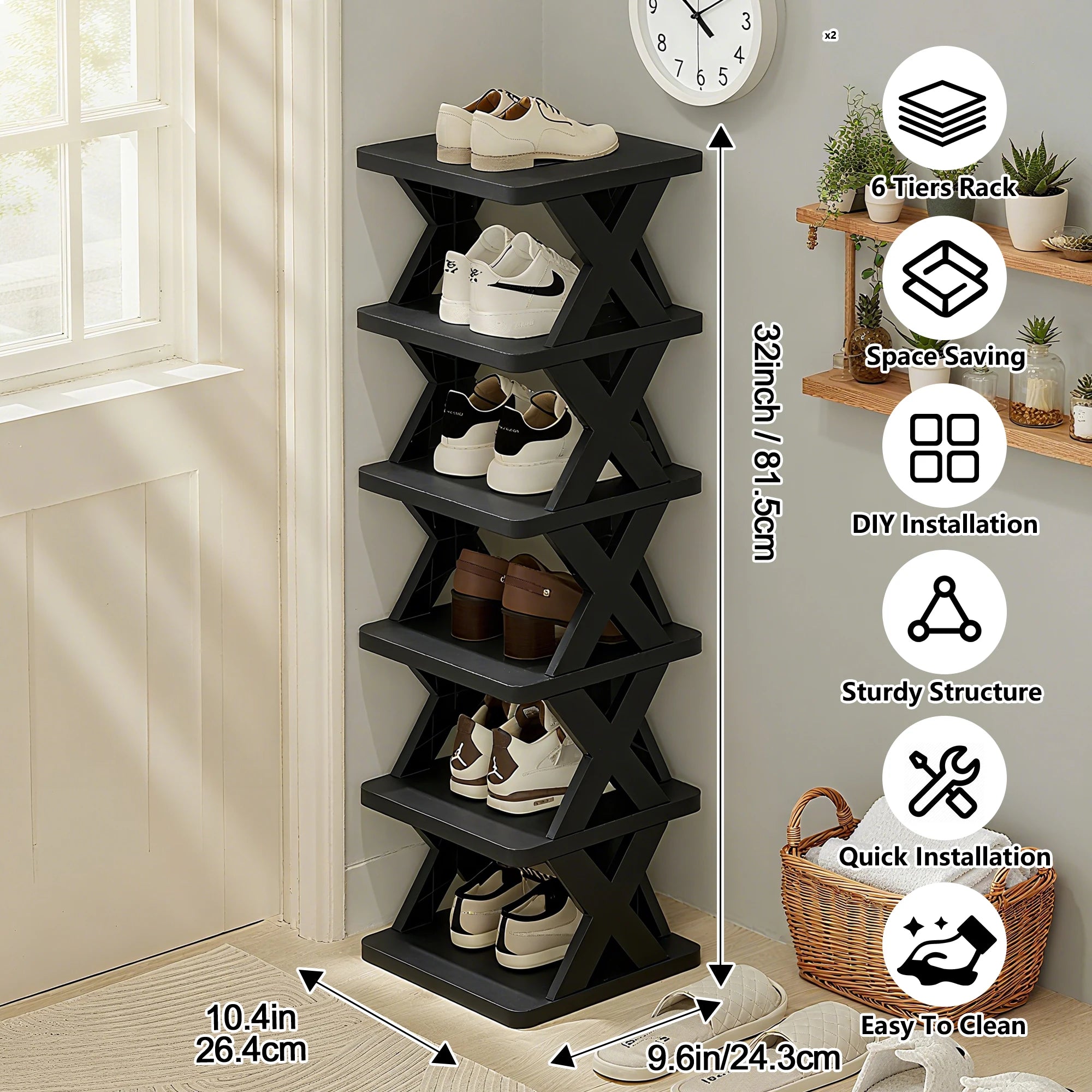 Shoe Rack Storage Organizer Detachable Multi Layer