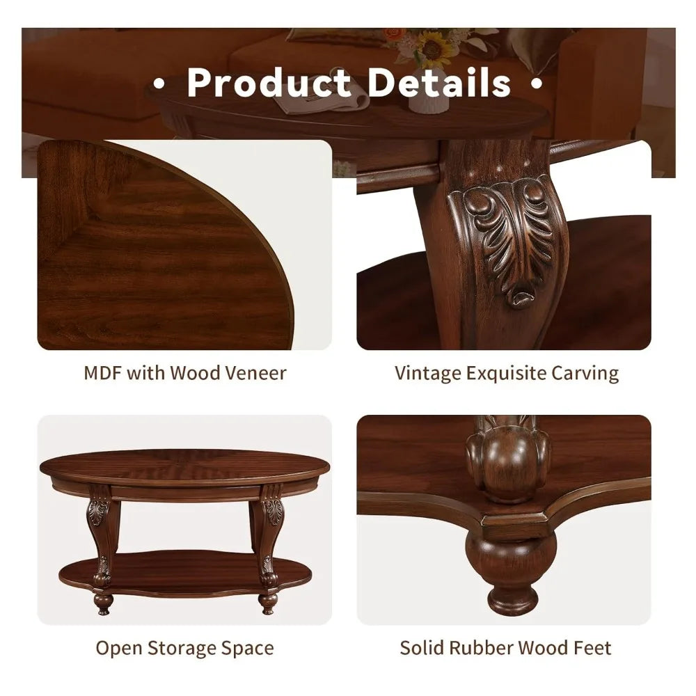 43 Inch Cherry Coffee Table