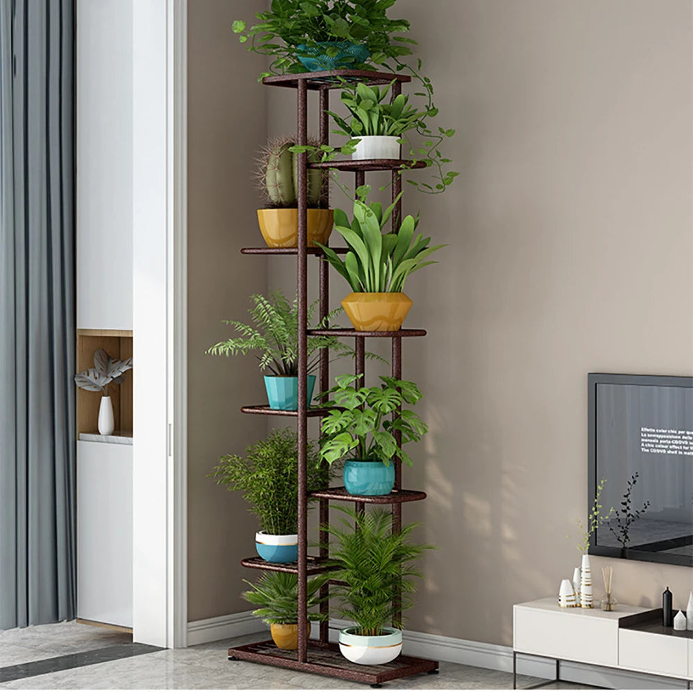Metal Tiered Shelf Plant Rack for Patio Indoor Outdoor